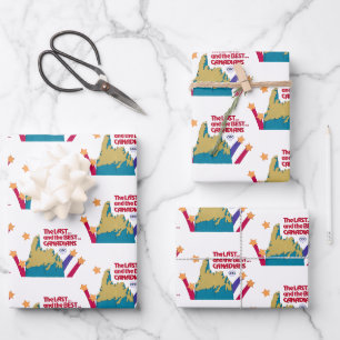 Die letzten und die besten Kanadier Geschenkpapier Set