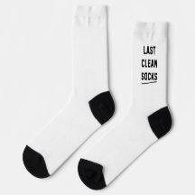 Die letzten weißen sauberen Socken 