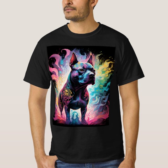Die leuchtende Sentinel: Ein Holografisches Gestän T-Shirt (Vorderseite)