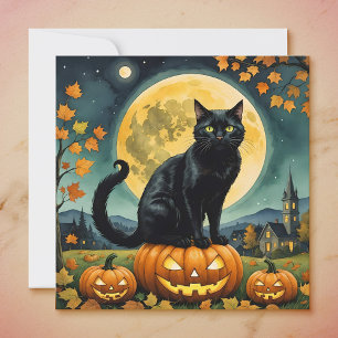 Die leuchtenden Augen der Halloween-Einladung