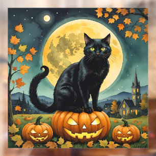 Die leuchtenden Augen von Halloween Fensteraufkleber