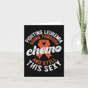 Die Leukämie, die durch Chemo geht, noch immer die Karte