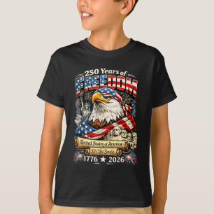 Die Leute amerikanische Flagge 250 Jahre patriotis T-Shirt