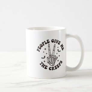 Die Leute geben mir das Skelett-HandHalloween Kaffeetasse