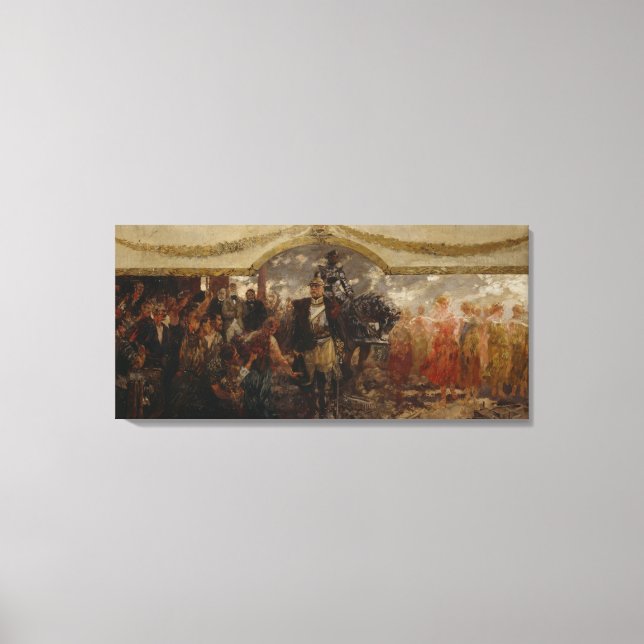 Die Leute huldigen Bismarck 1911 Leinwanddruck (Vorderseite)