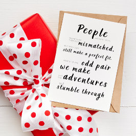 Die Leute sind wie Socken, sie werden schlecht. Karte