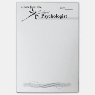 Die Libellen-großes Post-It des Schulpsychologen Klebezettel
