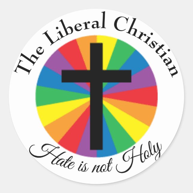 Die liberalen Christlichen Aufkleber (Vorderseite)