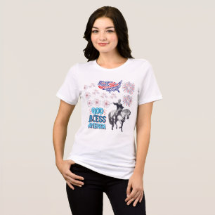 Die Liberty Lights leuchten weiß Tri-Blend Shirt