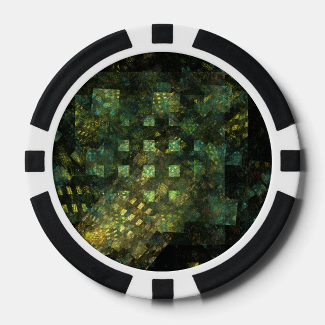 Die Lichter der Abstrakten Kunst der Stadt Pokerchips (Vorderseite)