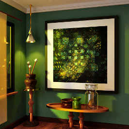 Die Lichter der Abstrakten Kunst der Stadt Poster