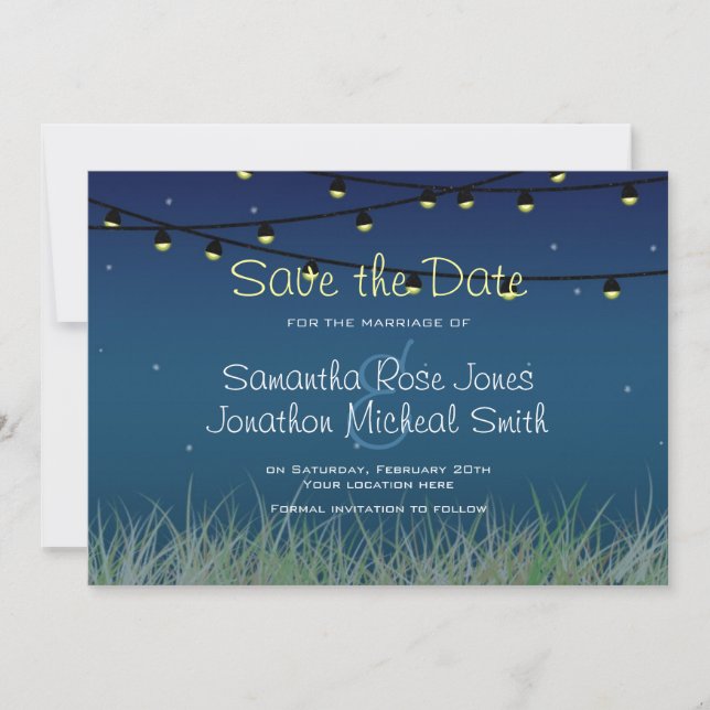 Die Lichternacht Save the Date unter den Sternen v (Vorderseite)