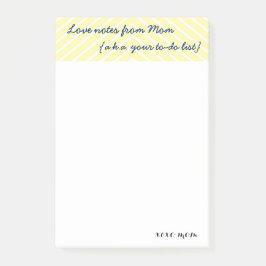 Die Liebe-Anmerkungen der Mama |, das Post-it Klebezettel