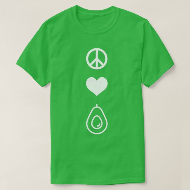 Die Liebe Avocados ist für Liebhaber von Avocado G T-Shirt (Design vorne)