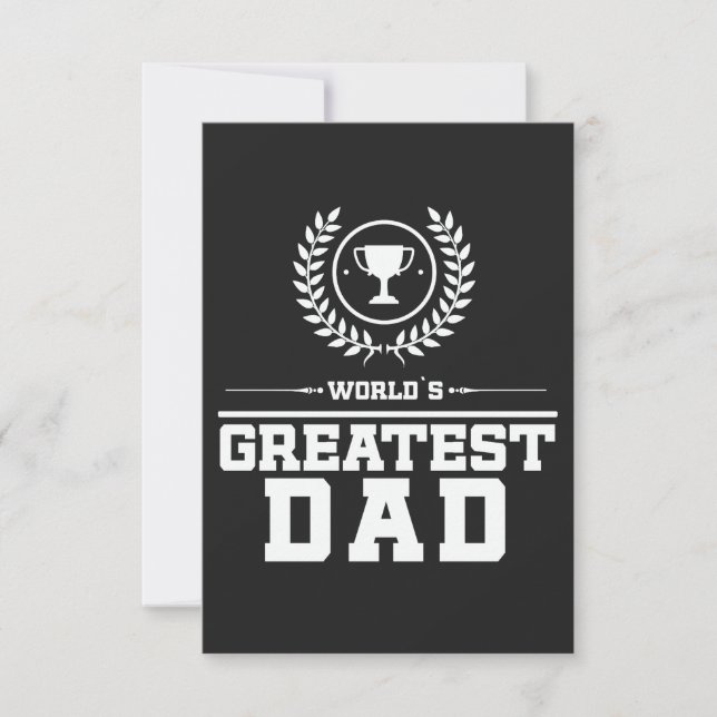Die Liebe der Besten VATER der Welt als Vater-Trop Dankeskarte (Vorderseite)