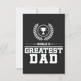 Die Liebe der Besten VATER der Welt als Vater-Trop Dankeskarte