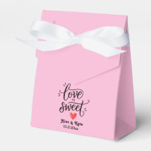 Die Liebe der Kalligraphie ist süß in hellrosa Hoc