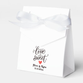 Die Liebe der Kalligraphie ist weiß. Geschenkschachtel