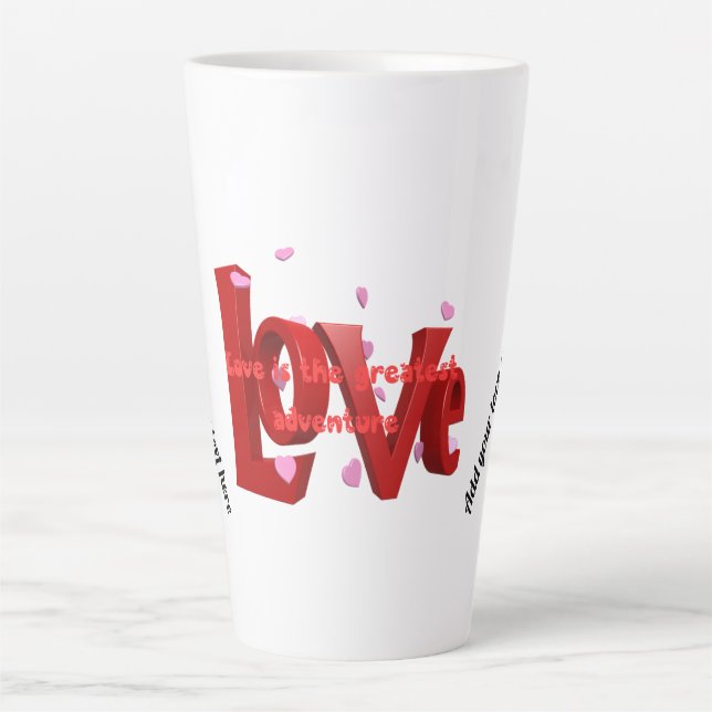 Die Liebe der Latte Tasse ist ein Abenteuer: gemei (Vorderseite)