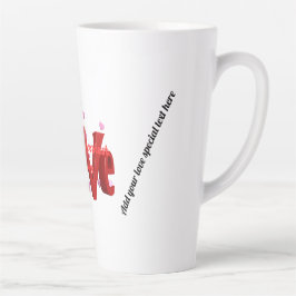 Die Liebe der Latte Tasse ist ein Abenteuer: gemei