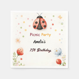 Die Liebe der Mädchen Bug Picnic Polka Dot 1. Gebu Serviette