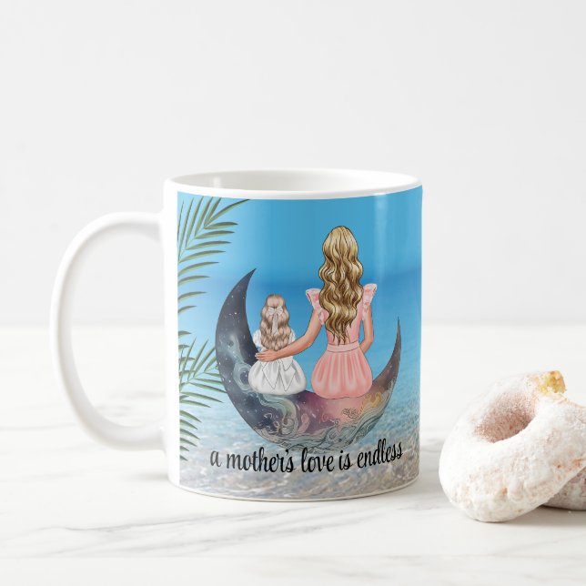 Die Liebe der niedlichen Mutter ist endlos | Mutte Kaffeetasse (Mit Donut)