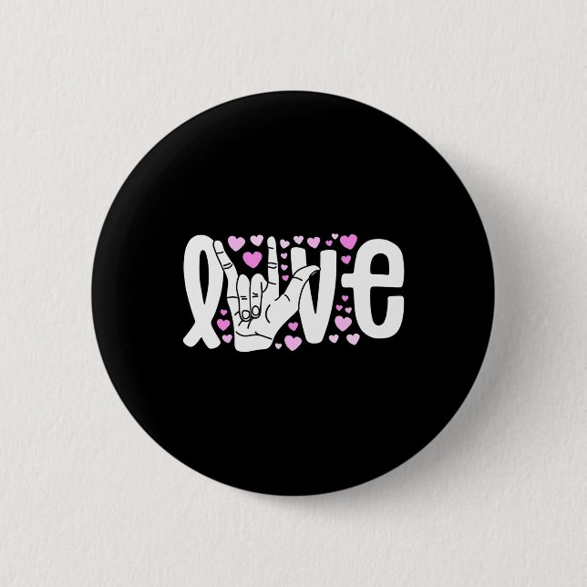 Die Liebe der Sprache muss ein gutes Bewusstsein s Button (Vorderseite)