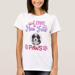 Die Liebe des benutzerdefinierten Fotos hat vier P T-Shirt