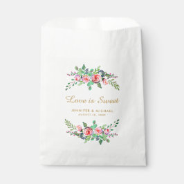 Die Liebe des Blumenchic Gold ist eine Sweet Gastg Geschenktütchen