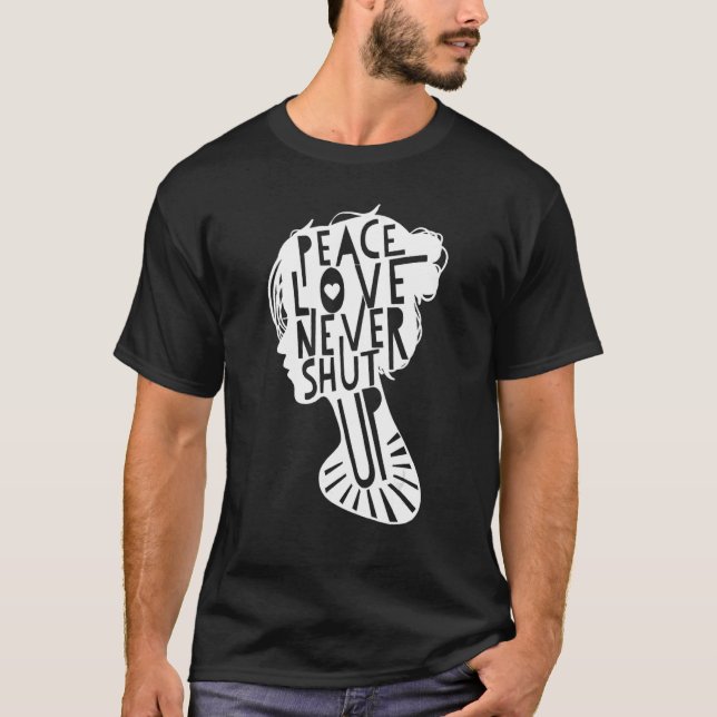 Die Liebe des Friedens beendet den Internationalen T-Shirt (Vorderseite)