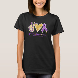 Die Liebe des Friedens heilt Alzheimer's Awareness T-Shirt