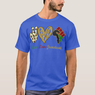 Die Liebe des Friedens im 19. Schwarzen Stolz Frei T-Shirt