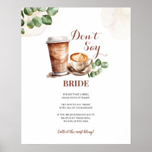 Die Liebe des Kaffees ist "Brewing Don't Say Bride Poster