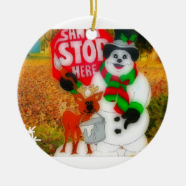 Die Liebe des Weihnachtsmanns Keramik Ornament