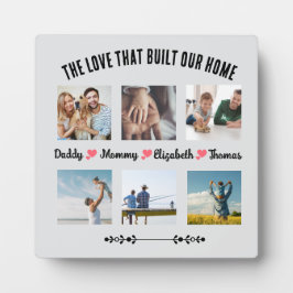 Die Liebe, die unsere Zuhause Custom Foto Plaque Fotoplatte