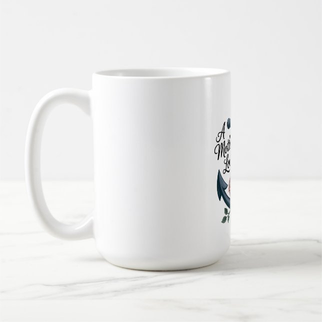 Die Liebe einer Mutter bleibt Kaffeetasse (Links)