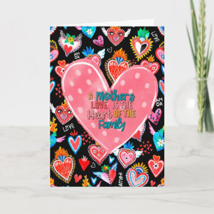 Die Liebe einer Mutter ist das Herz der Familie Karte