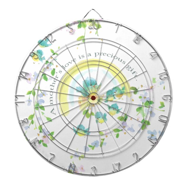 Die Liebe einer Mutter ist ein Wertvolles Geschenk Dartscheibe (vorne)