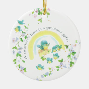 Die Liebe einer Mutter ist ein Wertvolles Geschenk Keramik Ornament