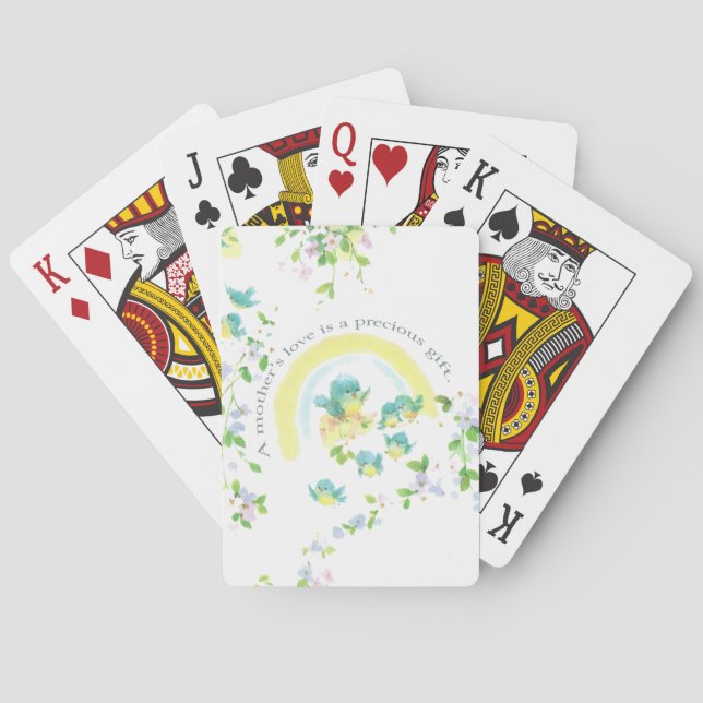 Die Liebe einer Mutter ist ein Wertvolles Geschenk Spielkarten (Rückseite)