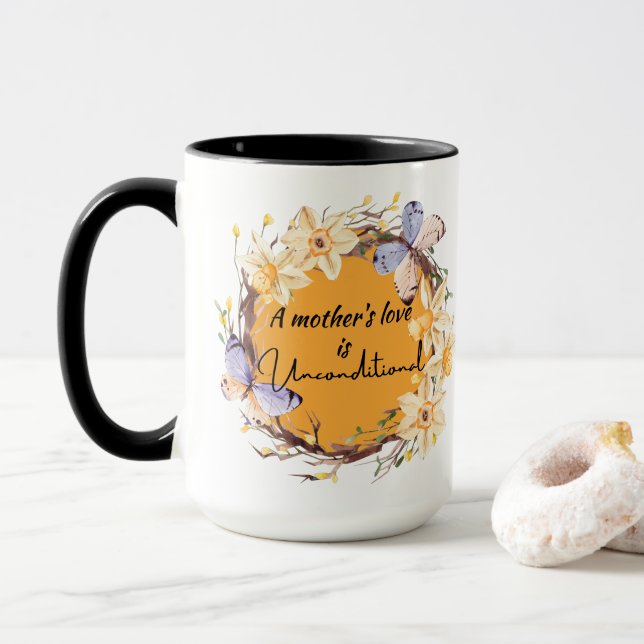 Die Liebe einer Mutter ist eine bedingungslose Kaf Tasse (Mit Donut)