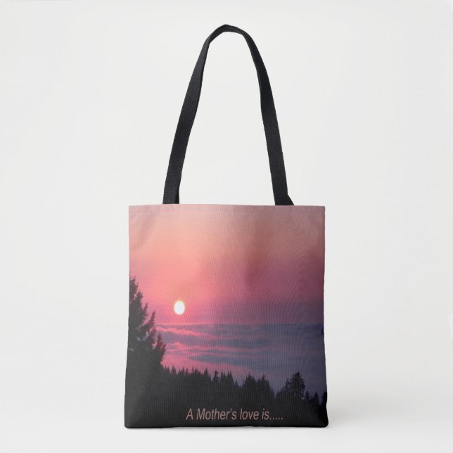 Die Liebe einer Mutter ist.... Tasche (Vorderseite)