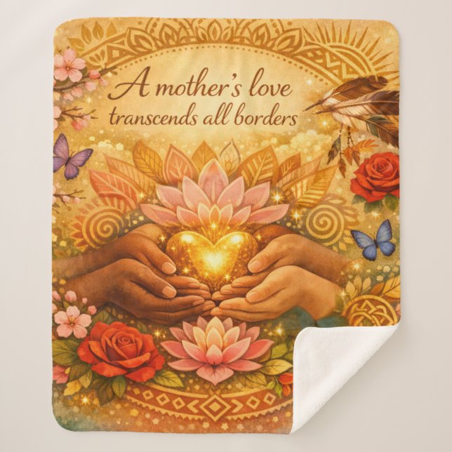 Die Liebe einer Mutter — Sherpa-Decke Sherpadecke (Vorderseite)