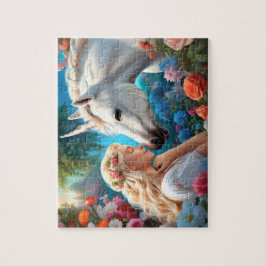 Die Liebe einer Prinzessin für ihr Einhorn
