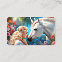 Die Liebe einer Prinzessin für ihr Einhorn-Lesezei Visitenkarte