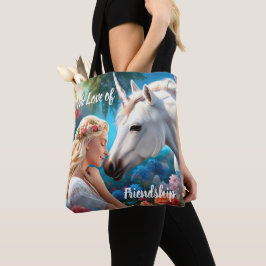 Die Liebe einer Prinzessin für ihr Einhorn Tasche