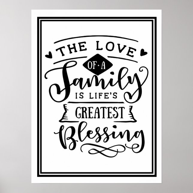 Die Liebe eines Familienposters Poster (Vorne)