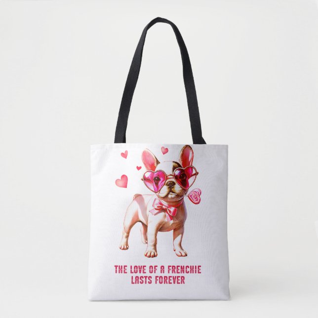 Die Liebe eines Franzosen hält für immer an Tasche (Vorderseite)