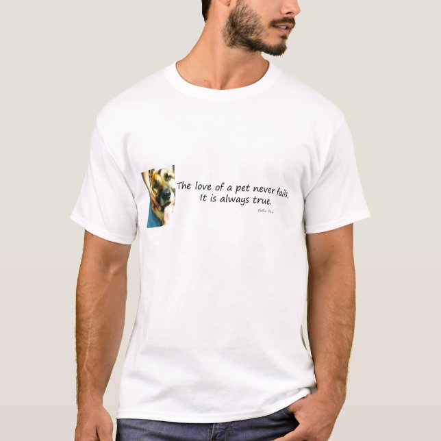 Die Liebe eines Haustieres T-Shirt (Vorderseite)