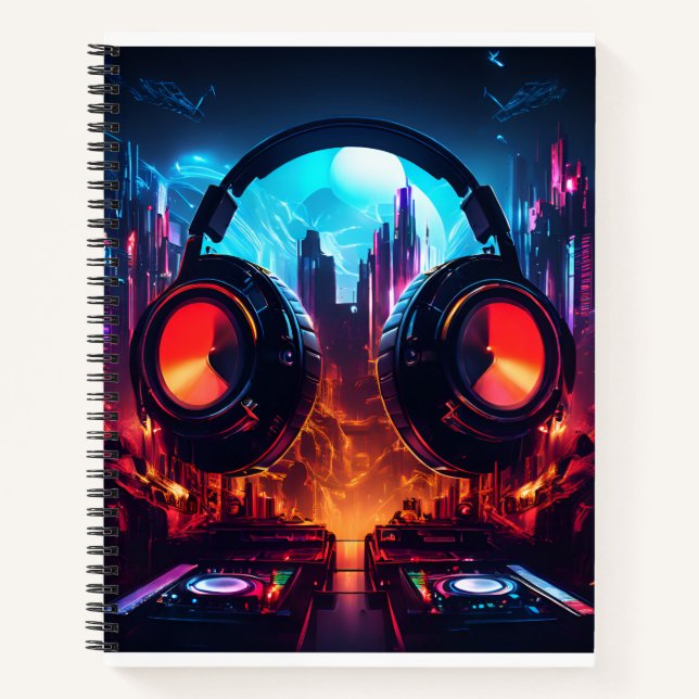 Die Liebe für Musik Notizbuch (Vorderseite)